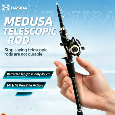 HISTAR Medusa Telescopic Fishing Rod & Combo | 1.8–2.4m