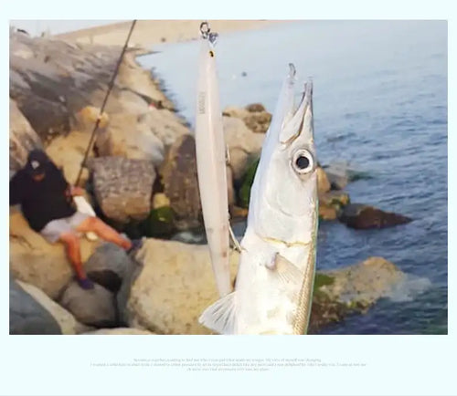 Two caught fish with attached artificial swimbait lures on hooks