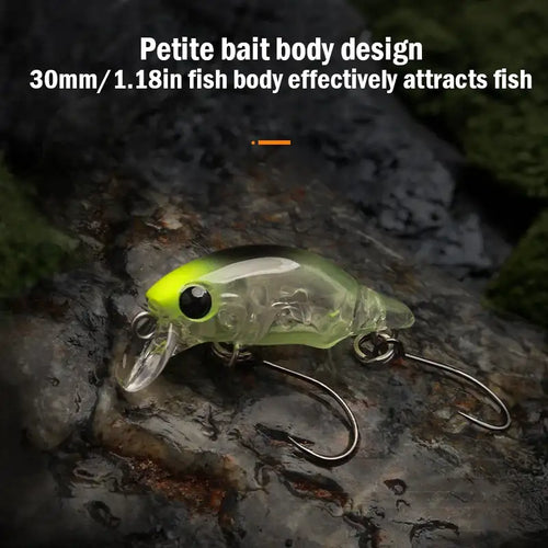 Leydun Puppet Surface Minnow Fishing Lures 30mm 1.5g Floating Shallow Diving Crankbait Fishing Artificial Swimbaits Tackles -  - Cast N Go