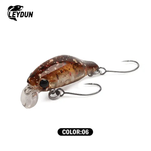 Leydun Puppet Surface Minnow Fishing Lures 30mm 1.5g Floating Shallow Diving Crankbait Fishing Artificial Swimbaits Tackles -  - Cast N Go