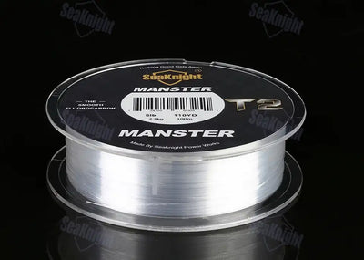 SeaKnight MANSTER T2 fluorocarbon fishing line, silver spool and top label