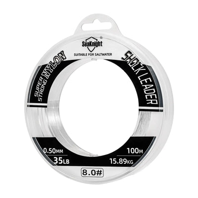 SeaKnight clear nylon fishing leader line, 100m, 0.50mm, 35LB spool