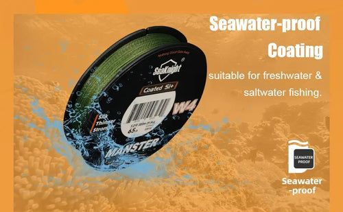 SeaKnight Brand W4 Series Ultra-Thinner 4 Strands Fishing Line 300M 500M Stronger Anti-UV Anti-Saltwater Si+coating Braided Line -  - Cast N Go