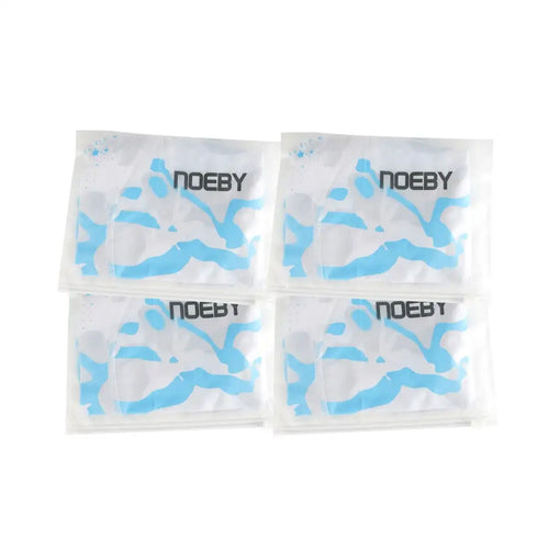 NOEBY UV sun gaiter pack of four, blue-and-white camouflage print, NOEBY branding